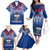 Samoa Rugby Family Matching Off Shoulder Long Sleeve Dress and Hawaiian Shirt 2023 Go Manu Samoa With Ula Fala Style - Wonder Print Shop