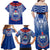 Samoa Rugby Family Matching Off Shoulder Long Sleeve Dress and Hawaiian Shirt 2023 Go Manu Samoa With Ula Fala Style - Wonder Print Shop