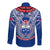 Samoa Rugby Long Sleeve Button Shirt 2023 Go Manu Samoa With Ula Fala Style - Wonder Print Shop