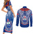 Custom Samoa Rugby Couples Matching Short Sleeve Bodycon Dress and Long Sleeve Button Shirts 2023 Go Manu Samoa With Ula Fala Style - Wonder Print Shop