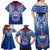 Custom Samoa Rugby Family Matching Off Shoulder Long Sleeve Dress and Hawaiian Shirt 2023 Go Manu Samoa With Ula Fala Style - Wonder Print Shop