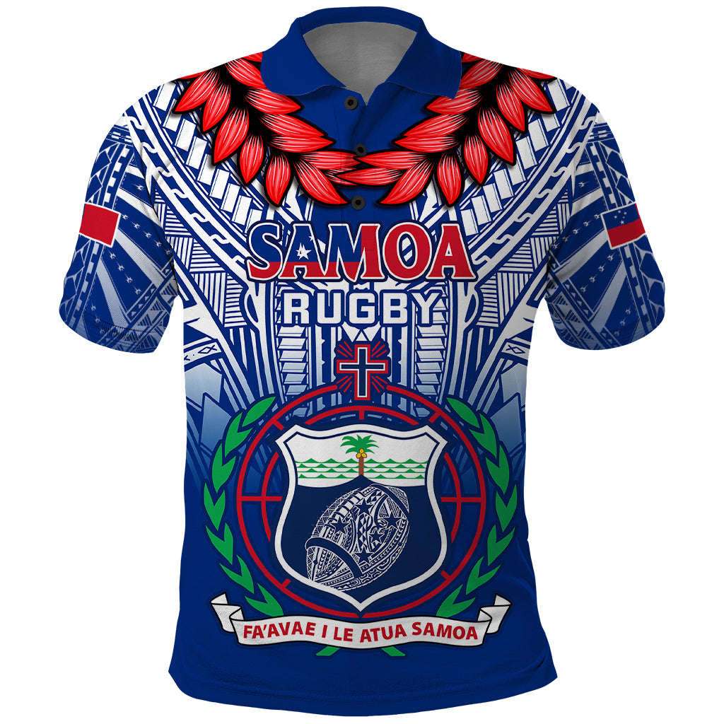 Custom Samoa Rugby Polo Shirt 2023 Go Manu Samoa With Ula Fala Style - Wonder Print Shop