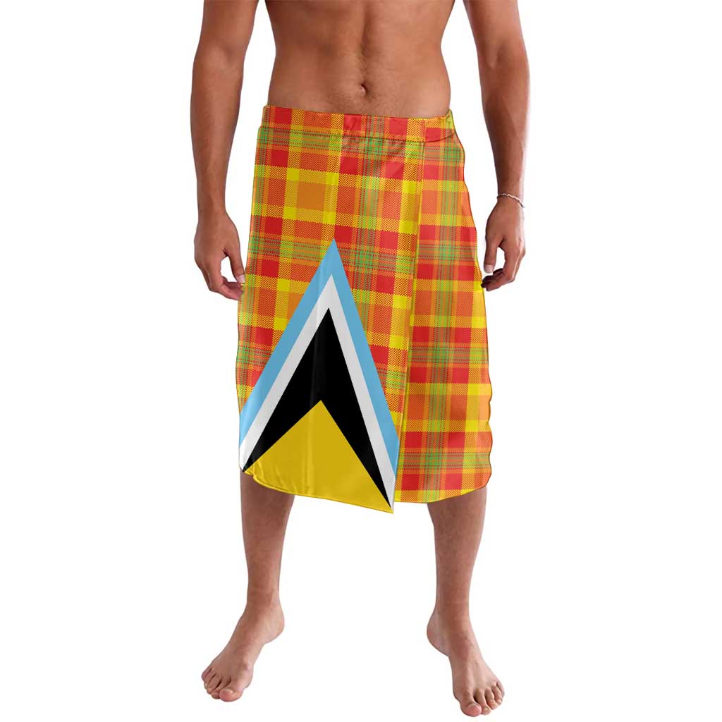 Saint Lucia Creole Day Lavalava Bon Fete Jounen Kweyol Madras Pattern - Wonder Print Shop