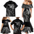 Custom New Zealand Silver Fern Rugby Family Matching Mermaid Dress and Hawaiian Shirt All Black Go Champions 2023 With Trophy Proud - Wonder Print Shop