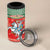 Lietuva Christmas 4 in 1 Can Cooler Tumbler Linksmu Kaledu - Lithuania Coat Of Arms - Wonder Print Shop