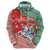 Lietuva Christmas Zip Hoodie Linksmu Kaledu - Lithuania Coat Of Arms - Wonder Print Shop