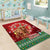 Scotland Christmas Area Rug Highland Cow Santa - Nollaig Chridheil! - Wonder Print Shop