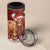 Scotland Christmas 4 in 1 Can Cooler Tumbler Highland Cow Santa - Nollaig Chridheil! - Wonder Print Shop