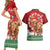 Scotland Christmas Couples Matching Short Sleeve Bodycon Dress and Hawaiian Shirt Highland Cow Santa - Nollaig Chridheil! - Wonder Print Shop