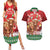 Scotland Christmas Couples Matching Summer Maxi Dress and Hawaiian Shirt Highland Cow Santa - Nollaig Chridheil! - Wonder Print Shop