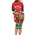 Scotland Christmas Family Matching Long Sleeve Bodycon Dress and Hawaiian Shirt Highland Cow Santa - Nollaig Chridheil! - Wonder Print Shop