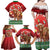 Scotland Christmas Family Matching Off Shoulder Maxi Dress and Hawaiian Shirt Highland Cow Santa - Nollaig Chridheil! - Wonder Print Shop