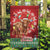 Scotland Christmas Garden Flag Highland Cow Santa - Nollaig Chridheil! - Wonder Print Shop