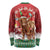 Scotland Christmas Long Sleeve Shirt Highland Cow Santa - Nollaig Chridheil! - Wonder Print Shop