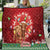 Scotland Christmas Quilt Highland Cow Santa - Nollaig Chridheil! - Wonder Print Shop