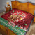 Scotland Christmas Quilt Highland Cow Santa - Nollaig Chridheil! - Wonder Print Shop