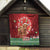 Scotland Christmas Quilt Highland Cow Santa - Nollaig Chridheil! - Wonder Print Shop