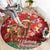 Scotland Christmas Round Carpet Highland Cow Santa - Nollaig Chridheil!