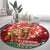 Scotland Christmas Round Carpet Highland Cow Santa - Nollaig Chridheil!