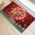 Scotland Christmas Rubber Doormat Highland Cow Santa - Nollaig Chridheil!