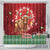 Scotland Christmas Shower Curtain Highland Cow Santa - Nollaig Chridheil!