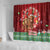 Scotland Christmas Shower Curtain Highland Cow Santa - Nollaig Chridheil!