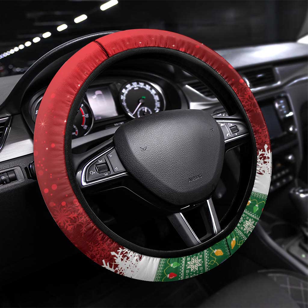 Scotland Christmas Steering Wheel Cover Highland Cow Santa - Nollaig Chridheil!