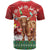 Scotland Christmas T Shirt Highland Cow Santa - Nollaig Chridheil!