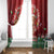 Scotland Christmas Window Curtain Highland Cow Santa - Nollaig Chridheil!