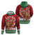 Scotland Christmas Zip Hoodie Highland Cow Santa - Nollaig Chridheil! - Wonder Print Shop