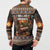 Scotland Christmas Button Sweatshirt Merry Yule Log - Wonder Print Shop