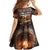 Scotland Christmas Kid Short Sleeve Dress Merry Yule Log - Wonder Print Shop