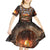 Scotland Christmas Kid Short Sleeve Dress Merry Yule Log - Wonder Print Shop