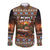 Scotland Christmas Long Sleeve Button Shirt Merry Yule Log - Wonder Print Shop