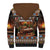 Scotland Christmas Sherpa Hoodie Merry Yule Log