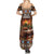 Scotland Christmas Summer Maxi Dress Merry Yule Log