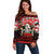 Skull Christmas Off Shoulder Sweater When You Are Dead Inside But It Is Christmas - Wonder Print Shop