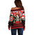 Skull Christmas Off Shoulder Sweater When You Are Dead Inside But It Is Christmas - Wonder Print Shop