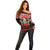 Skull Christmas Off Shoulder Sweater When You Are Dead Inside But It Is Christmas - Wonder Print Shop