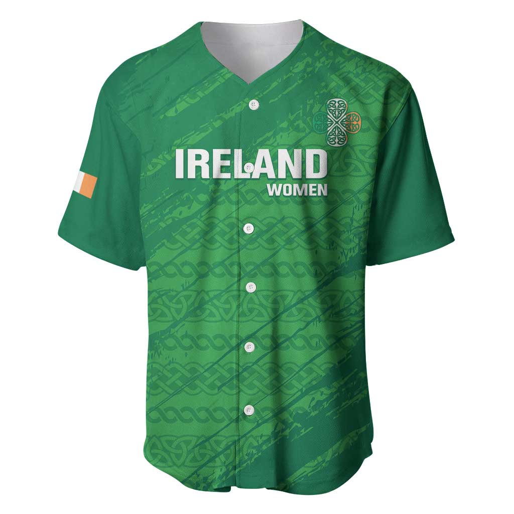 Custom Ireland Cricket Baseball Jersey Irish Celtic Knot - National Color - Wonder Print Shop