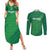 Custom Ireland Cricket Couples Matching Summer Maxi Dress and Long Sleeve Button Shirt Irish Celtic Knot - National Color