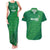 Custom Ireland Cricket Couples Matching Tank Maxi Dress and Hawaiian Shirt Irish Celtic Knot - National Color