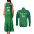 Custom Ireland Cricket Couples Matching Tank Maxi Dress and Long Sleeve Button Shirt Irish Celtic Knot - National Color