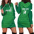 Custom Ireland Cricket Hoodie Dress Irish Celtic Knot - National Color - Wonder Print Shop