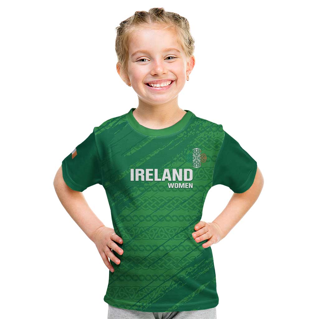 Custom Ireland Cricket Kid T Shirt Irish Celtic Knot - National Color - Wonder Print Shop