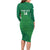 Custom Ireland Cricket Long Sleeve Bodycon Dress Irish Celtic Knot - National Color