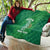 Custom Ireland Cricket Quilt Irish Celtic Knot - National Color - Wonder Print Shop