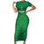 Custom Ireland Cricket Short Sleeve Bodycon Dress Irish Celtic Knot - National Color