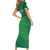 Custom Ireland Cricket Short Sleeve Bodycon Dress Irish Celtic Knot - National Color