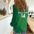 Custom Ireland Cricket Women Casual Shirt Irish Celtic Knot - National Color